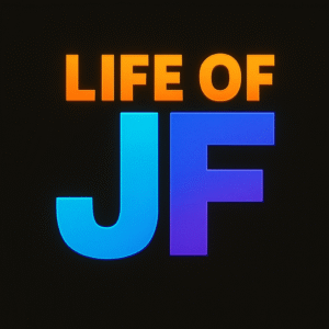 About Life of JF Logo - a 7YP YouTube Show.